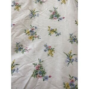 Vtg Dan River Twin Sheets 2 Pc Set 90s Y2K Floral Eyelet Trim USA No‎ Pillowcase
